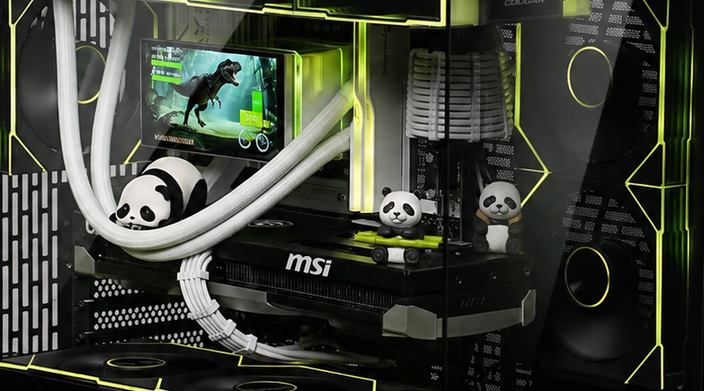PC build detail shot