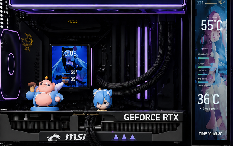 PC build detail shot